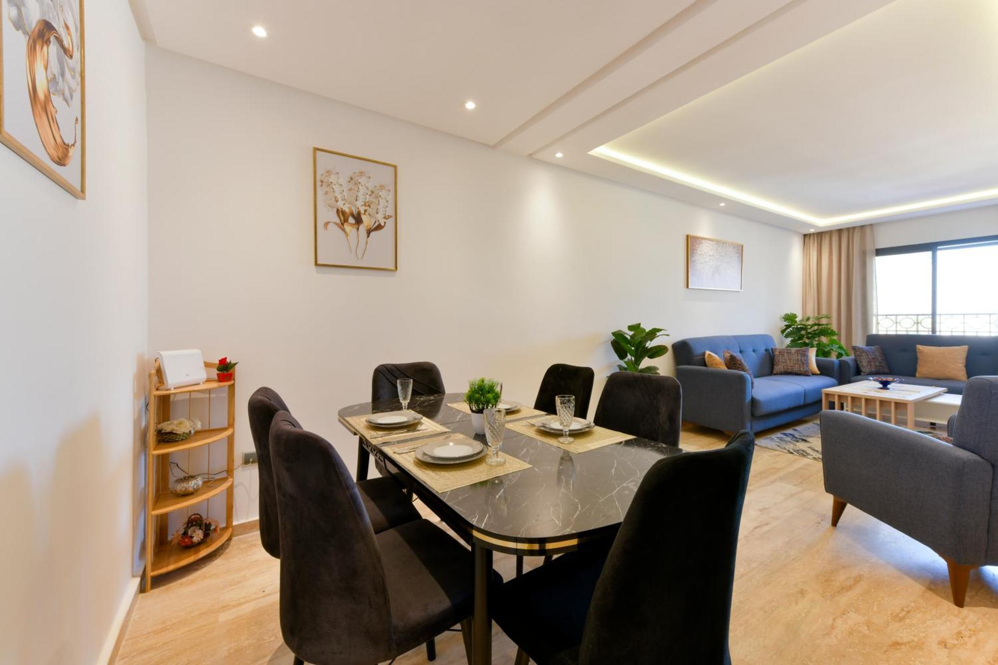 Appartement Charmant & Cozy - Centre Ville De Рабат Екстериор снимка